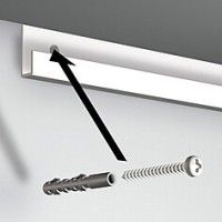 Classic Rail „J“ Stuhlschiene 20 kg (Größe nach Wahl) – Stuhlschienenbefestigung für Artiteq-Bild ARTI TEQ 5 - Cimaise Tableau 