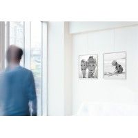 Classic Rail „J“ Stuhlschiene 20 kg (Größe nach Wahl) – Stuhlschienenbefestigung für Artiteq-Bild ARTI TEQ 7 - Cimaise Tableau 