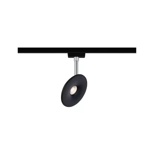 ,URail Spot sur rail Sphere Spot individuel 493lm 7W 2700K gradable 230V Noir mat,,,