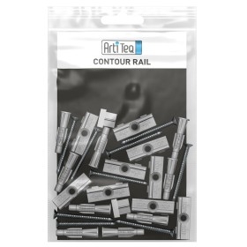 Clips de fixation pour contour rail ( par 5) - accrochage cimaise tableau artiteq ARTI TEQ 3 - Cimaise Tableau