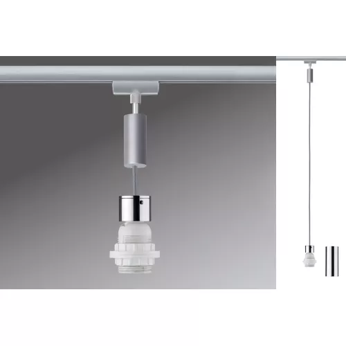 ,URail Suspension 2Easy E27 max. 20W gradable 230V Chrome mat,,,