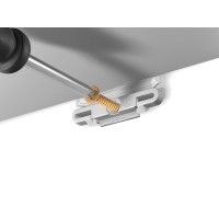 Cimaise MiniClick R10 + 6 Clips + vis et chevilles - accrochage cimaise tableau newly ARTI TEQ 6 - Cimaise Tableau  