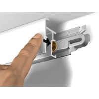 Cimaise Click R20 ALL ROUND 30 kg/m Newly + Clips de fixation - accrochage cimaise tableau newly Newly 4 - Cimaise Tableau 