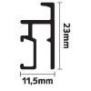 Binario per quadri Click R20 ALL ROUND 30 kg / m Newly + Clip di fissaggio - Appendere quadri Newly Newly 5 - Cimaise Tableau 