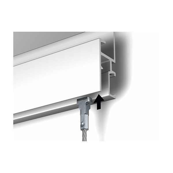 Cimaise Newly Professional R30 + Clips de fixation - accrochage cimaise tableau newly Newly 4 - Cimaise Tableau 
