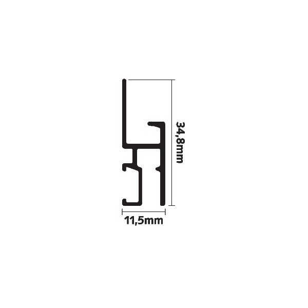 Cimaise Newly Professional R30 + Clips de fixation - accrochage cimaise tableau newly Newly 7 - Cimaise Tableau 