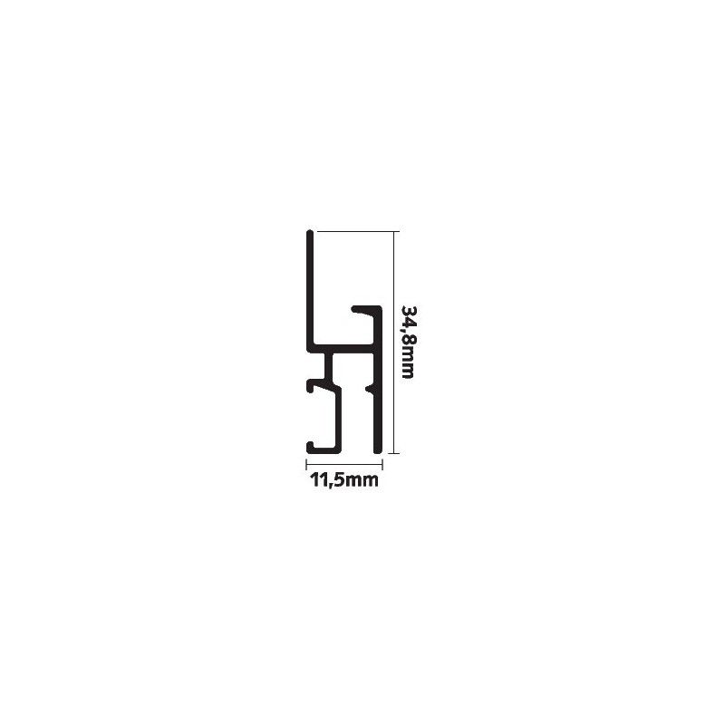 Newly riel para silla R30 profesional + clips de fijación - nuevo riel para colgar cuadros Newly 7 - Cimaise Tableau 