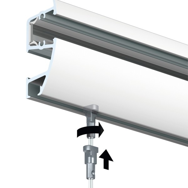 Combi pro light picture rail (size of your choice) ARTI TEQ 3 - Cimaise Tableau 
