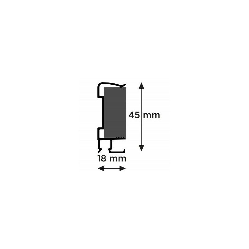 Guardasilla Art Strip para falso techo 300 cm ARTI TEQ 2 - Cimaise Tableau 