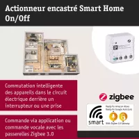 Actuador empotrable de encendido/apagado Zigbee 3.0 para hogar inteligente - système d'accrochage et décoration - détail 4
