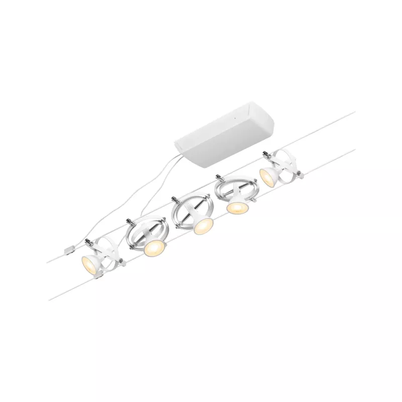 CorDuo Gimbal Cable System Basic Kit GU5, 3 max. 5x10W 230/12V Frosted White PAULMANN 62 - Cimaise Tableau 