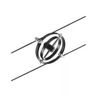 CorDuo Cardan-Kabelsystem Basisset GU5, 3 max. 5x10W 230/12V Mattschwarz - système d'accrochage et décoration - détail 7