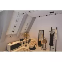 ,CorDuo Système sur câbles Cardan Spot individuel GU5,,3 max. 10W 12V Noir mat,,, - système d'accrochage et décoration - détail 6