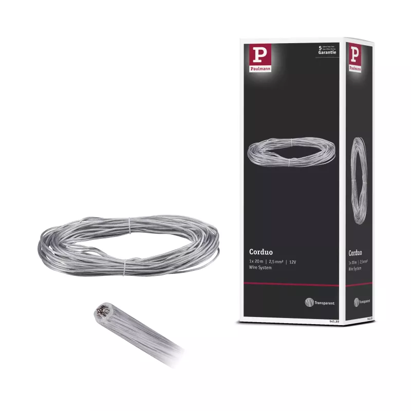 ,CorDuo Système sur câbles Câble de tension 20m 2,,5qmm,