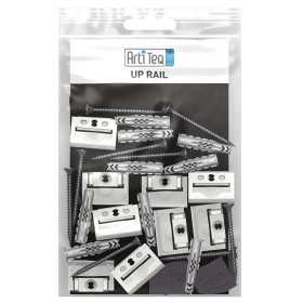 Mounting clips for up rail ( x 6) + screws and horses ARTI TEQ 1 - Cimaise Tableau