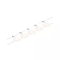 ,CorDuo Système sur câbles LED DiscLED Kit de base 5x200lm 5x4,,5W 3000K 230/12V Chrome mat,,, - système d'accrochage et décoration - détail 1