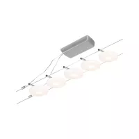 ,CorDuo Système sur câbles LED DiscLED Kit de base 5x200lm 5x4,,5W 3000K 230/12V Chrome mat,,, - système d'accrochage et décoration - détail 2