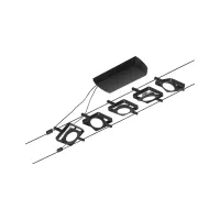 ,CorDuo Système sur câbles LED MacLED Kit de base 5x250lm 5x4,,5W 3000K 230/12V Noir mat,,, - système d'accrochage et décoration - détail 2