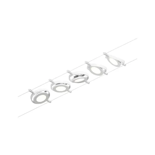 ,Sistema LED CorDuo en cables RoundMac Kit básico 5x200lm 5x4,5W 3000K 230/12V Blanco,,,