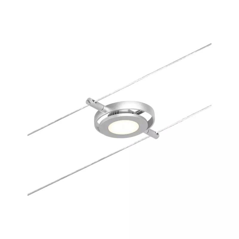 ,CorDuo LED Cable System RoundMac Individual Spot 200lm 4.5W 3000K 12V Matte Chrome,,, - système d'accrochage et décoration