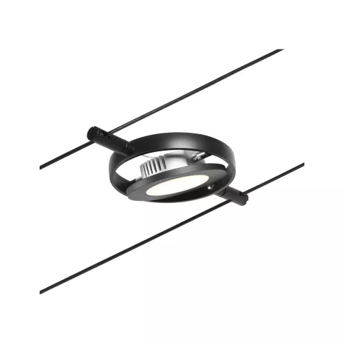 ,CorDuo Système sur câbles LED RoundMac Spot individuel 200lm 4,,5W 3000K 12V Noir mat,,,