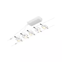 ,Sistema CorDuo sobre Cables Mac II Kit Básico GU5,,3 máx. 5x10W 230/12V Blanco Esmerilado,,, - système d'accrochage et décoration - détail 2