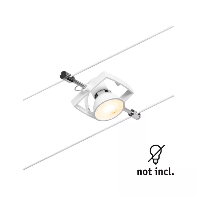 ,CorDuo Système sur câbles Mac II Spot individuel GU5,,3 max. 10W 12V Blanc dépoli,,, - système d'accrochage et décoration