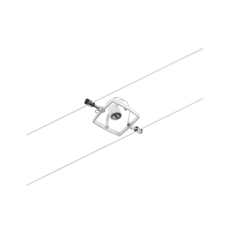 CorDuo Mac II Kabelsystem Einzelsteckdose GU5, 3 max. 10W 12V Mattweiß