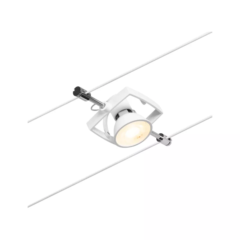 CorDuo Mac II Kabelsystem Einzelsteckdose GU5, 3 max. 10W 12V Mattweiß
