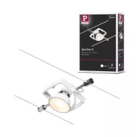 CorDuo Mac II Kabelsystem Einzelsteckdose GU5, 3 max. 10W 12V Mattweiß - système d'accrochage et décoration - détail 7