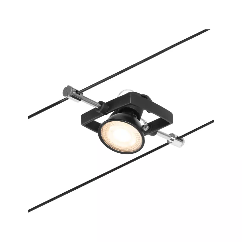 ,CorDuo Système sur câbles Mac II Spot individuel GU5,,3 max. 10W 12V Noir mat,,,