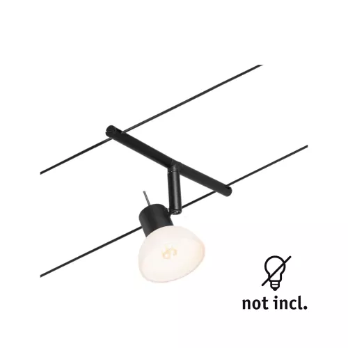 ,CorDuo Système sur câbles Sheela Spot individuel GU5,,3 max. 10W 12V Noir mat,,,