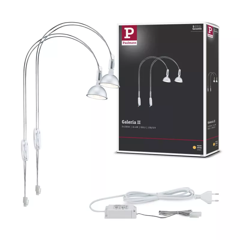 ,Galeria Éclairage de miroir LED Assistent II GU5,,3 2700K 2x230lm 230V 2x4W,