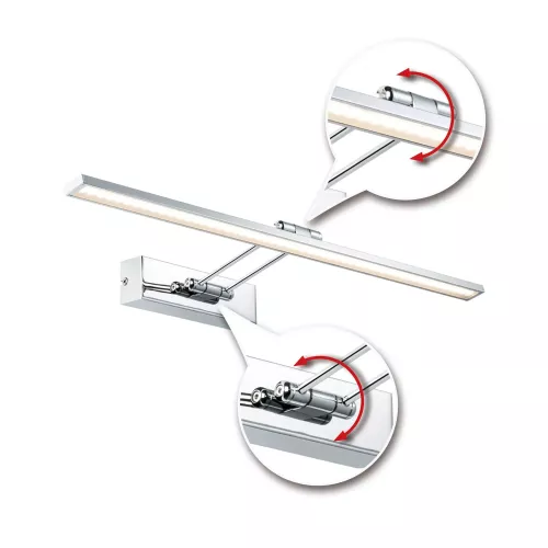 ,Galeria Éclairage de tableau LED Beam 2700K 1050lm 230V 11W Nickel brossé,,,