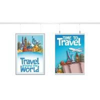 Cornice per poster Snap (2 pezzi ALTO/BASSO) ARTI TEQ 4 - Cimaise Tableau 