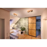 Foco LED Arvid E27 230V máx. 4x20W regulable - système d'accrochage et décoration - détail 5