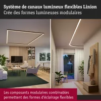 Linion Alimentation électrique Power Channel 230/24V 17W Noir signal 1m - système d'accrochage et décoration - détail 8
