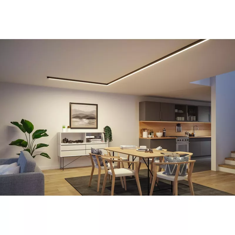 Linion Canal lumineux 1m 24V 17W 3000K Noir signal
