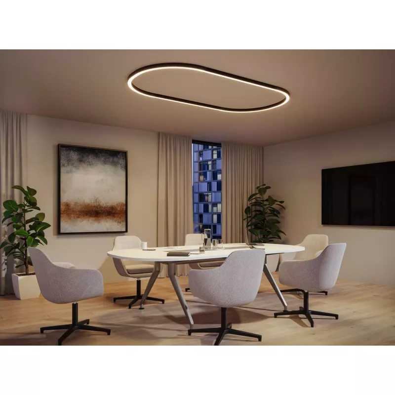 Linion Canal lumineux 1m 24V 17W 3000K Noir signal