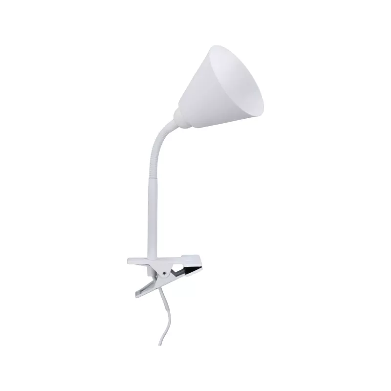 Spot pince Vitis Flexible arm cord switch Blanc 230V E14 - système d'accrochage et décoration