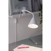 Spot pince Vitis Flexible arm cord switch Blanc 230V E14 - système d'accrochage et décoration - détail 8