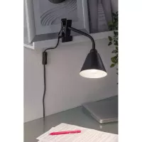 Spot pince Vitis Flexible arm cord switch Noir 230V E14 - système d'accrochage et décoration - détail 6