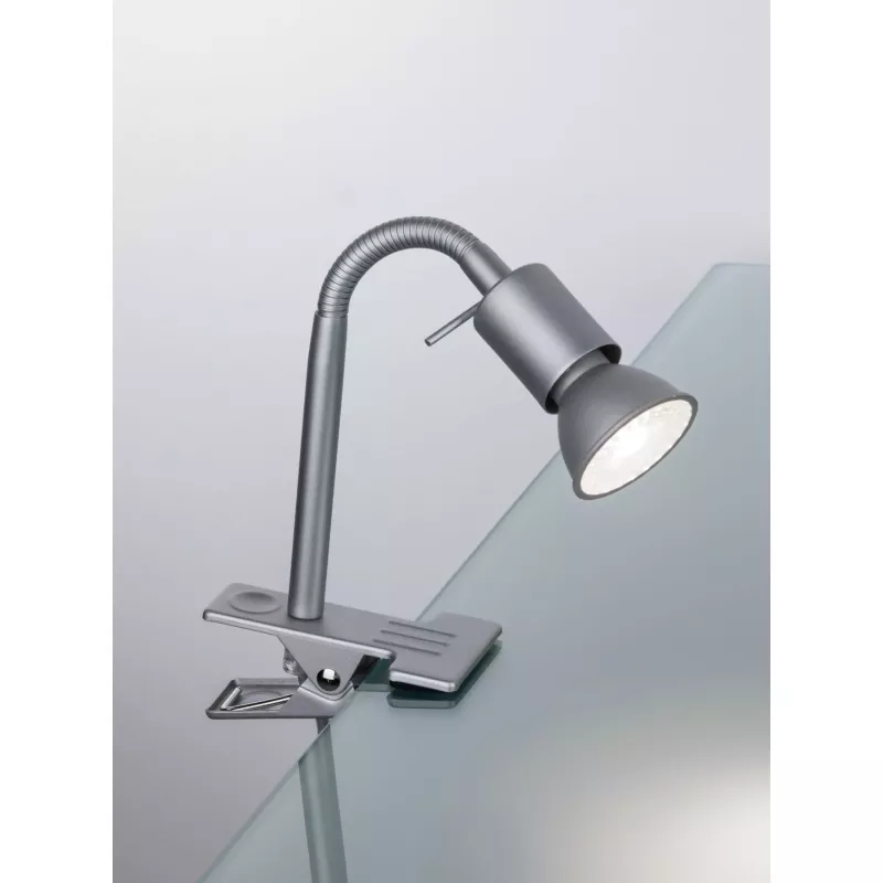 Finja Chrome Matt Clip-on Spotlight 230V GU10