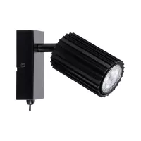 Foco Lirena GU10, máx. 10 W, metal negro mate. - système d'accrochage et décoration - détail 3