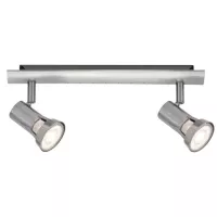 Spotlight Teja GU10 230V max. 2x10W gradable Nickel - système d'accrochage et décoration - détail 2