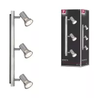 Spotlight Teja GU10 230V max. 3x10W gradable Nickel - système d'accrochage et décoration - détail 3