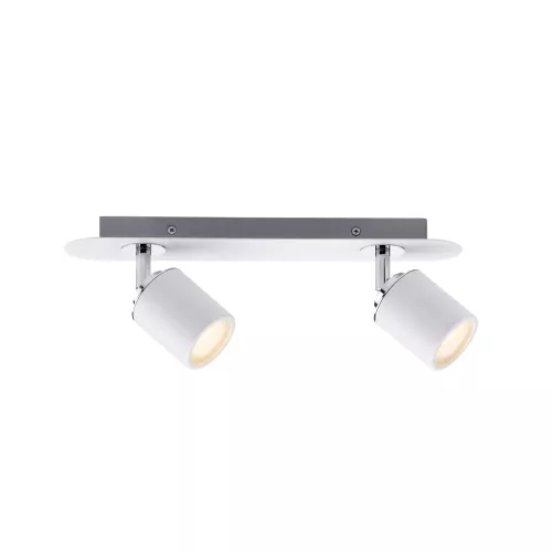 Tubo de foco IP44 GU10 230V máx. 2x10W regulable blanco,,,
