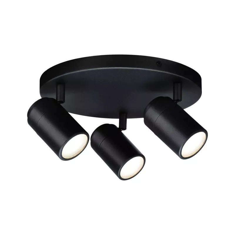Spotlight Zyli IP44 GU10 230V max. 3x10W gradable - système d'accrochage et décoration