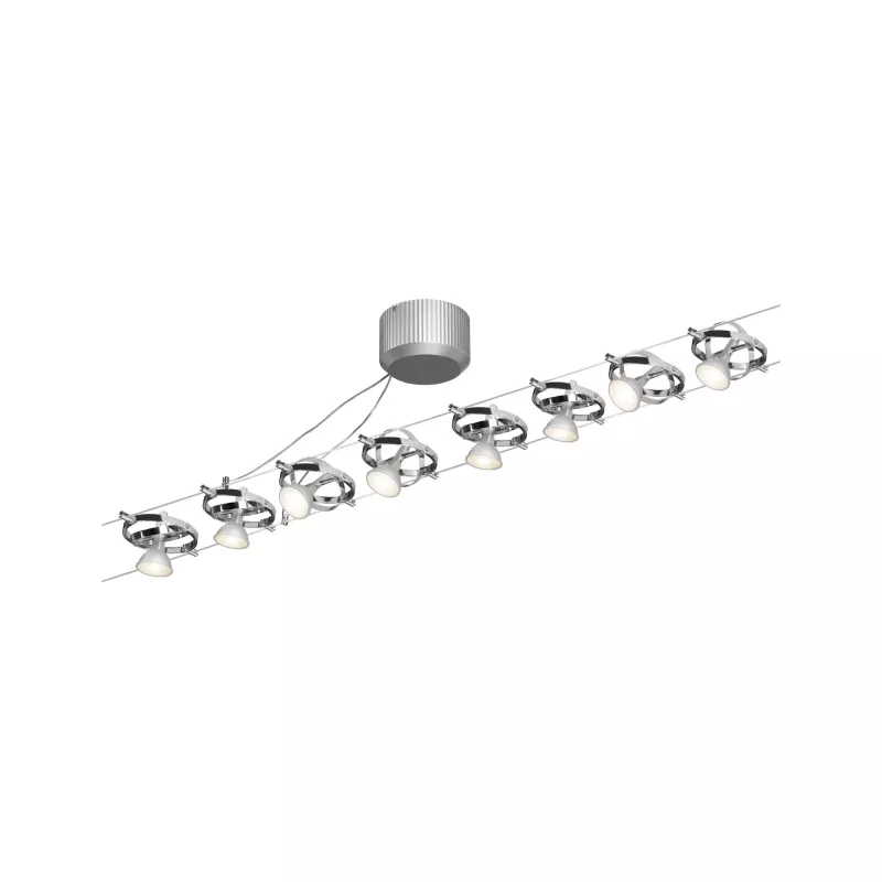 ,Système sur câbles Cardan Kit de base GU5,,3 max. 8x10W gradable 230/12V Chrome mat,,,