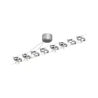 ,Système sur câbles Cardan Kit de base GU5,,3 max. 8x10W gradable 230/12V Chrome mat,,, - système d'accrochage et décoration - détail 2
